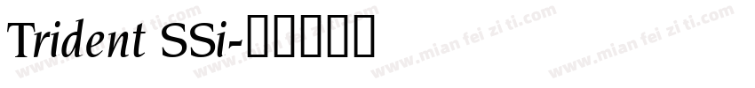 Trident SSi字体转换